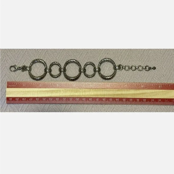 SARDA 925 STERLING SILVER BRACELET - Size 7 - Picture 7 of 10